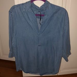 Premium denim blouse